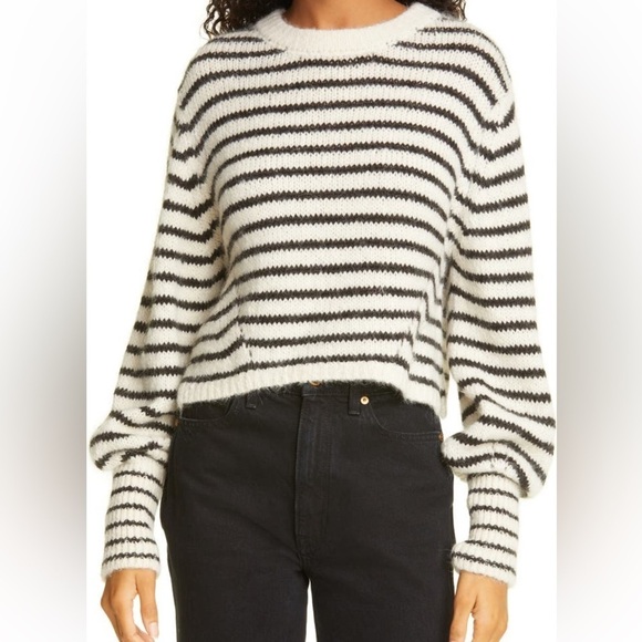 eleven six Sweaters - Elara Strip Crop Sweater | Eleven Six​